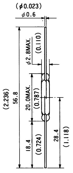干簧管（磁性開關(guān)/磁簧開關(guān)）HYR-2011尺寸規(guī)格